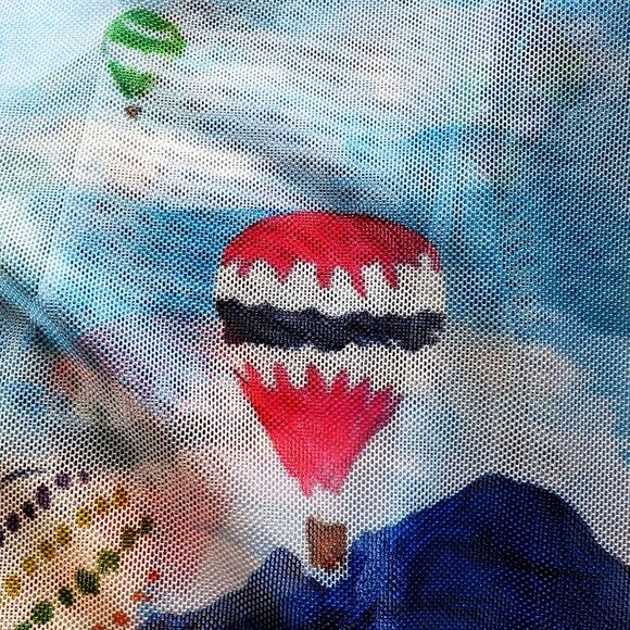 MALOKA Portugal sheer tunic blouse Sz 2 Mother PEARL buttons ART TO WEAR EUROPE - Picture 6 of 14